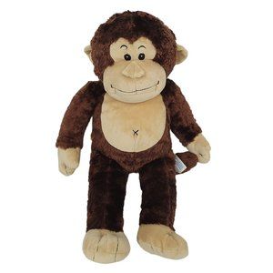 Build A Bear Workshop Monkey Plush 17" Stuffed Animal Toy Brown Tan BABW